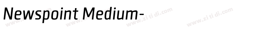 Newspoint Medium字体转换